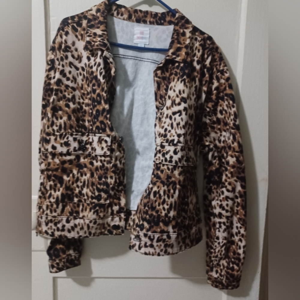 LuLaRoe Leopard Print Jacket - image 3